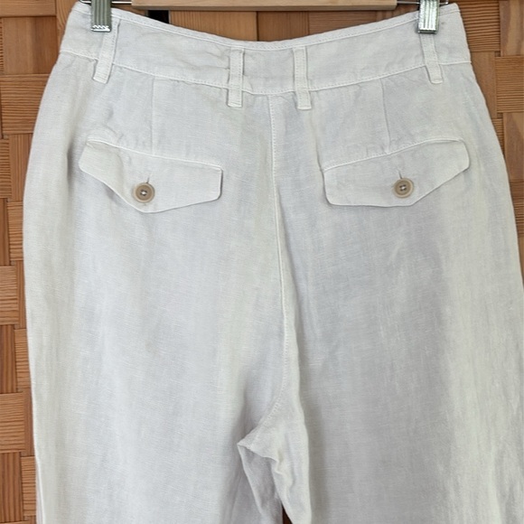 Poetry Heavy Linen Tapered Legs Trousers 4 - Picture 7 of 14